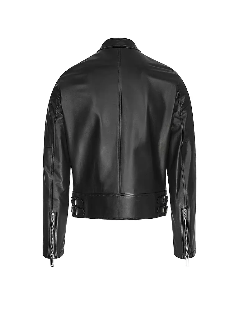 DSQUARED2 | Veste en cuir | schwarz