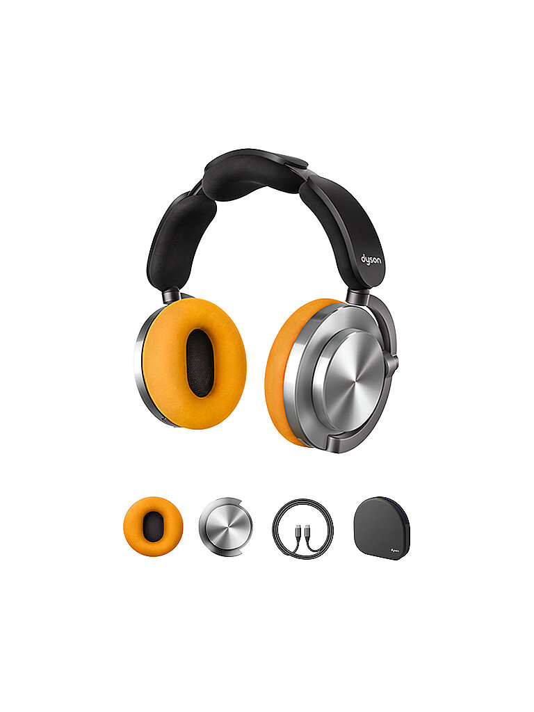 Casque audio sans fil personnalisable Dyson OnTrac Bluetooth avec r&eacute;duction active du bruit Argent 