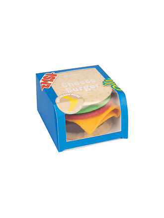 EAT MY SOCKS | Chaussettes 36-45 CHEESEBURGER rougejaunevert