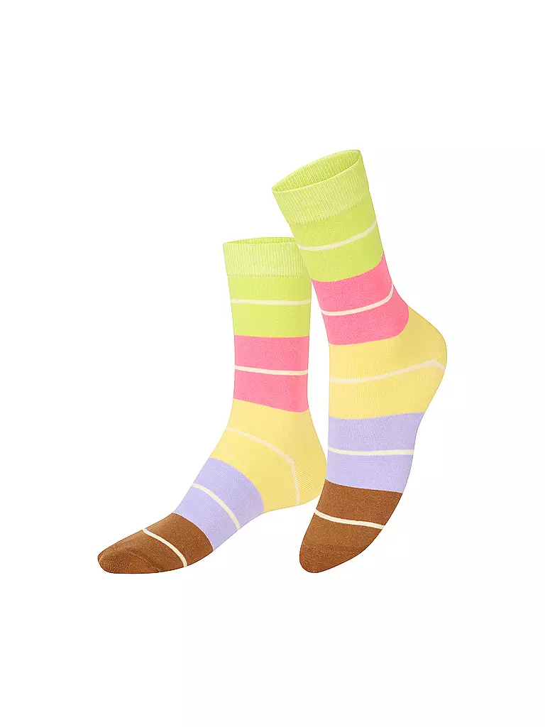 EAT MY SOCKS | Chaussettes 36-45 BON MACARON lilagelbruen | bunt