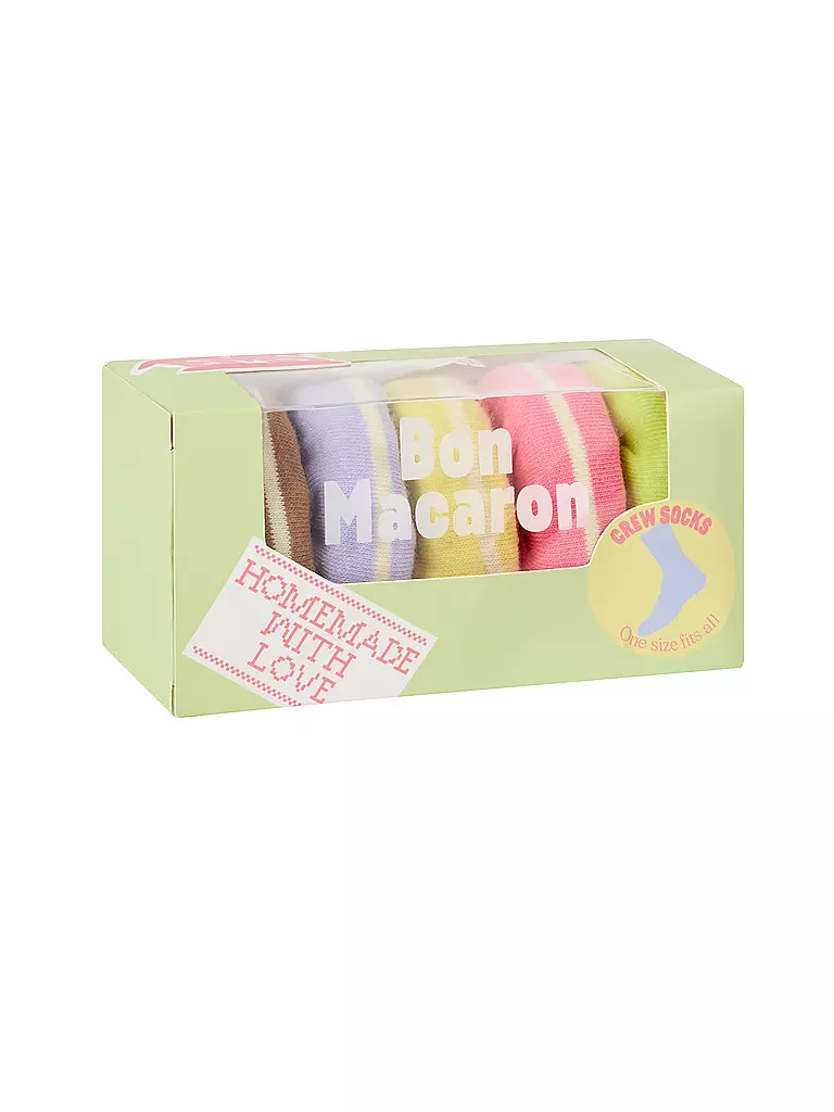 EAT MY SOCKS | Chaussettes 36-45 BON MACARON lilagelbruen | bunt