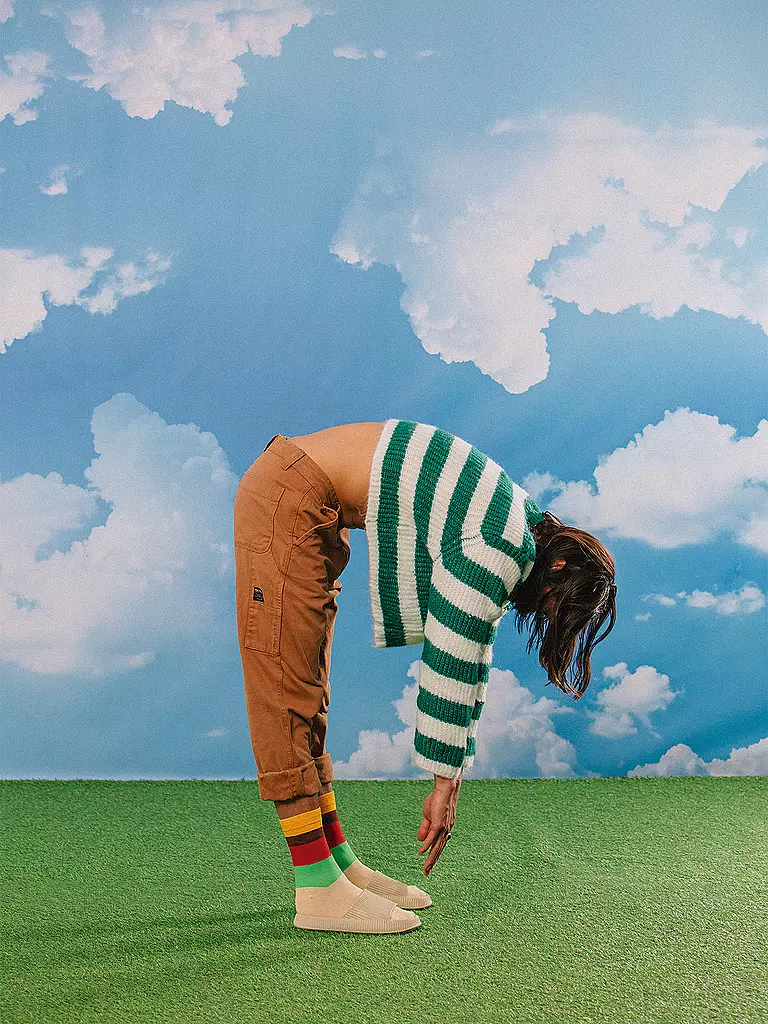 EAT MY SOCKS | Chaussettes 36-45 CHEESEBURGER rougejaunevert | 
