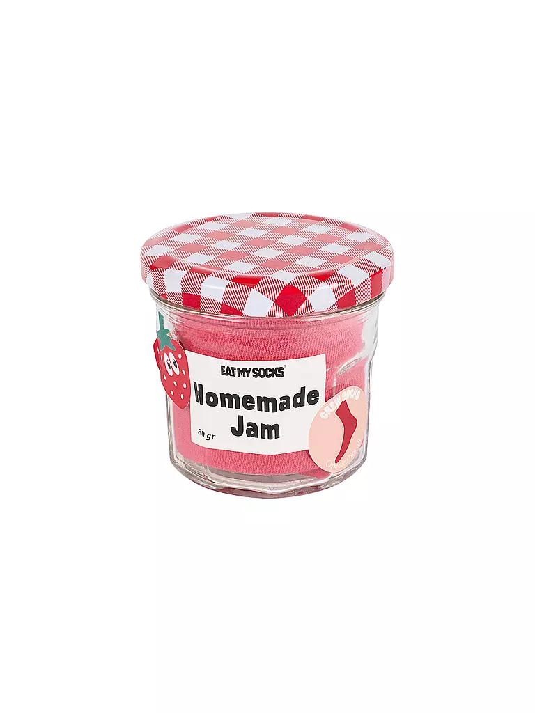 EAT MY SOCKS | Chaussettes 36-45 CONFITURE MAISON FRAISE | rot