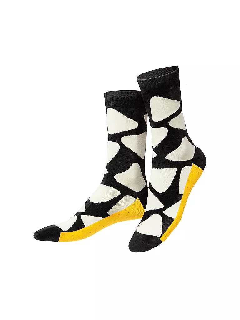 EAT MY SOCKS | Chaussettes 36-45 CRUNCHY NACHOS noir et blanc | schwarz