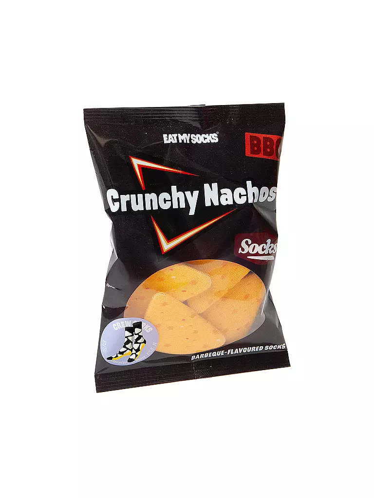 EAT MY SOCKS | Chaussettes 36-45 CRUNCHY NACHOS noir et blanc | schwarz
