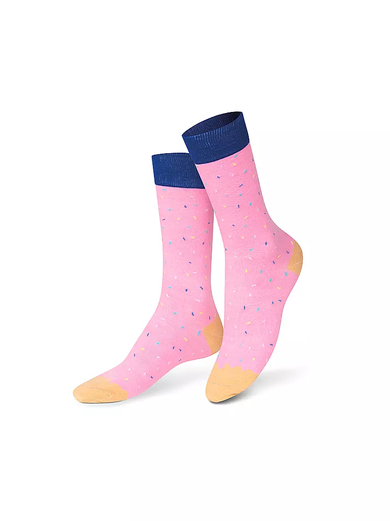 EAT MY SOCKS | Chaussettes 36-45 JOES DONUT STRAWBERRY rose | rosa