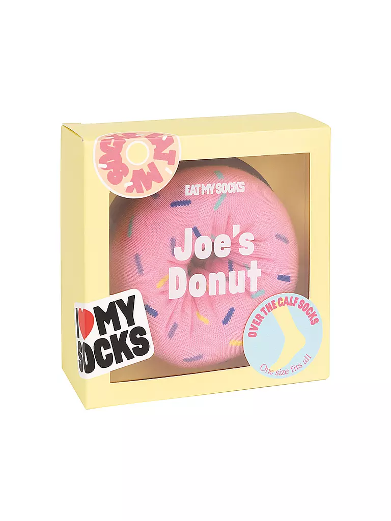EAT MY SOCKS | Chaussettes 36-45 JOES DONUT STRAWBERRY rose | rosa