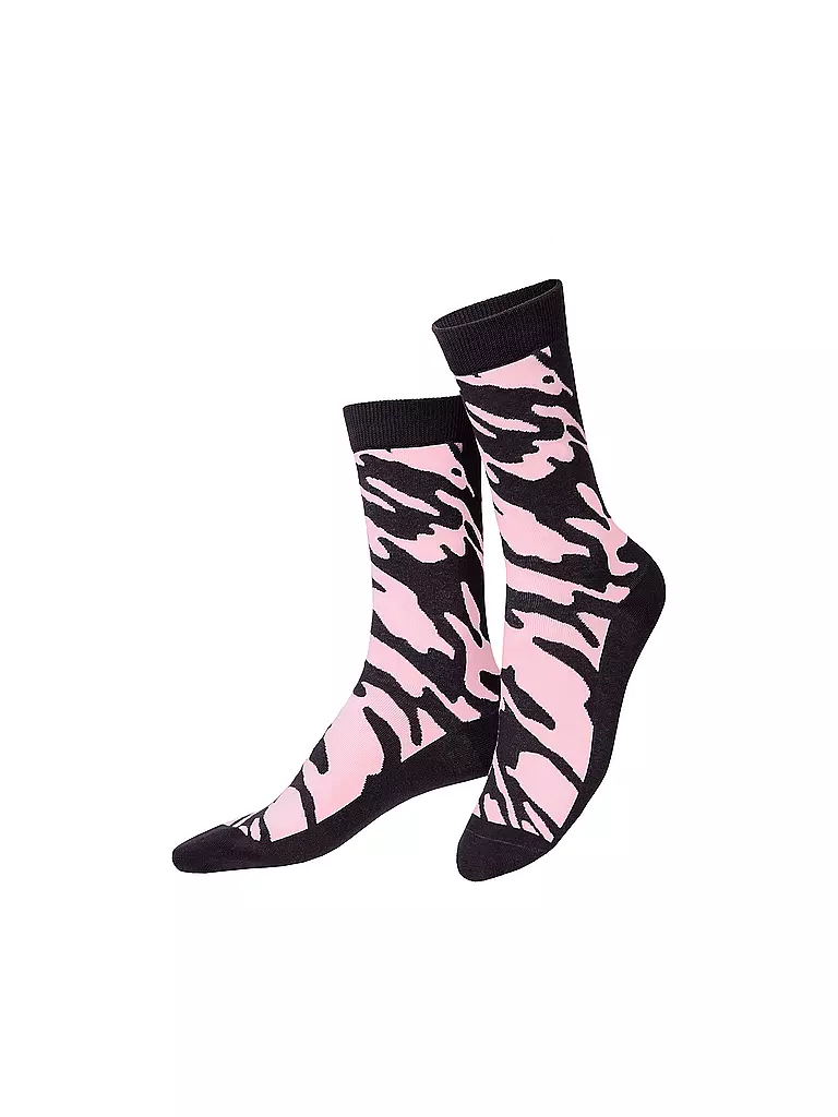 EAT MY SOCKS | Chaussettes 36-45 ROSE BUBBLES rose/noir | rosa