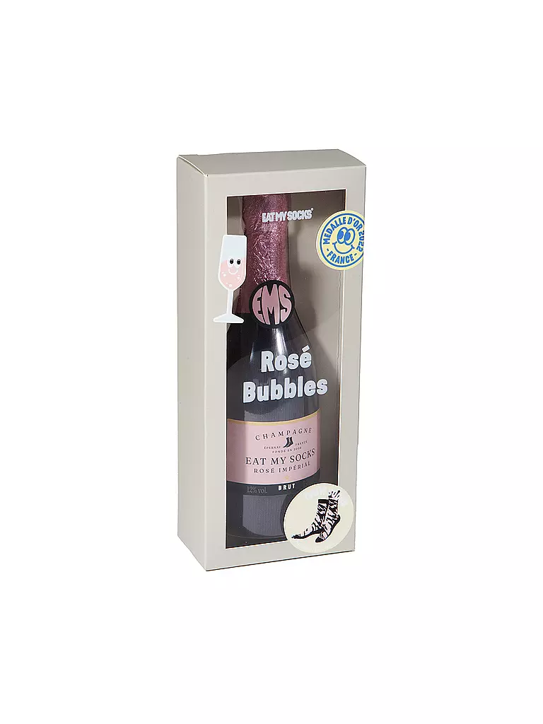 EAT MY SOCKS | Chaussettes 36-45 ROSE BUBBLES rose/noir | 