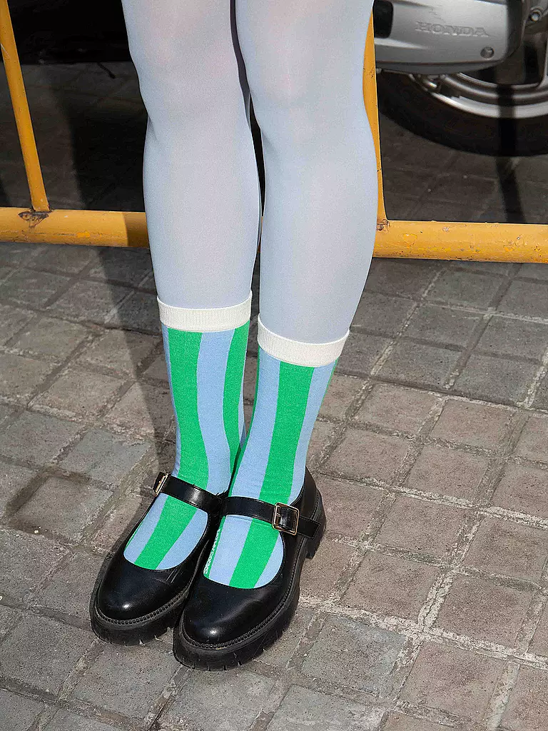 EAT MY SOCKS | Chaussettes 36-45 SODA LIME vert bleu | 
