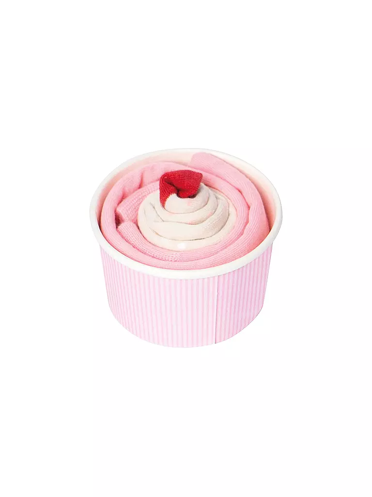 EAT MY SOCKS | Chaussettes 36-45 STRAWBERRY CUPCAKE rose | 