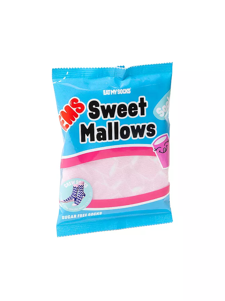 EAT MY SOCKS | Chaussettes 36-45 SWEET MALLOWS rose et bleu | rosa