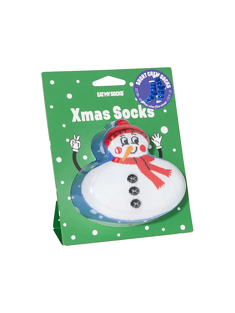 EAT MY SOCKS | Chaussettes 36-45 XMAS BONHOMME DE NEIGE | 