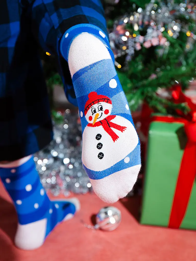 EAT MY SOCKS | Chaussettes 36-45 XMAS BONHOMME DE NEIGE | 