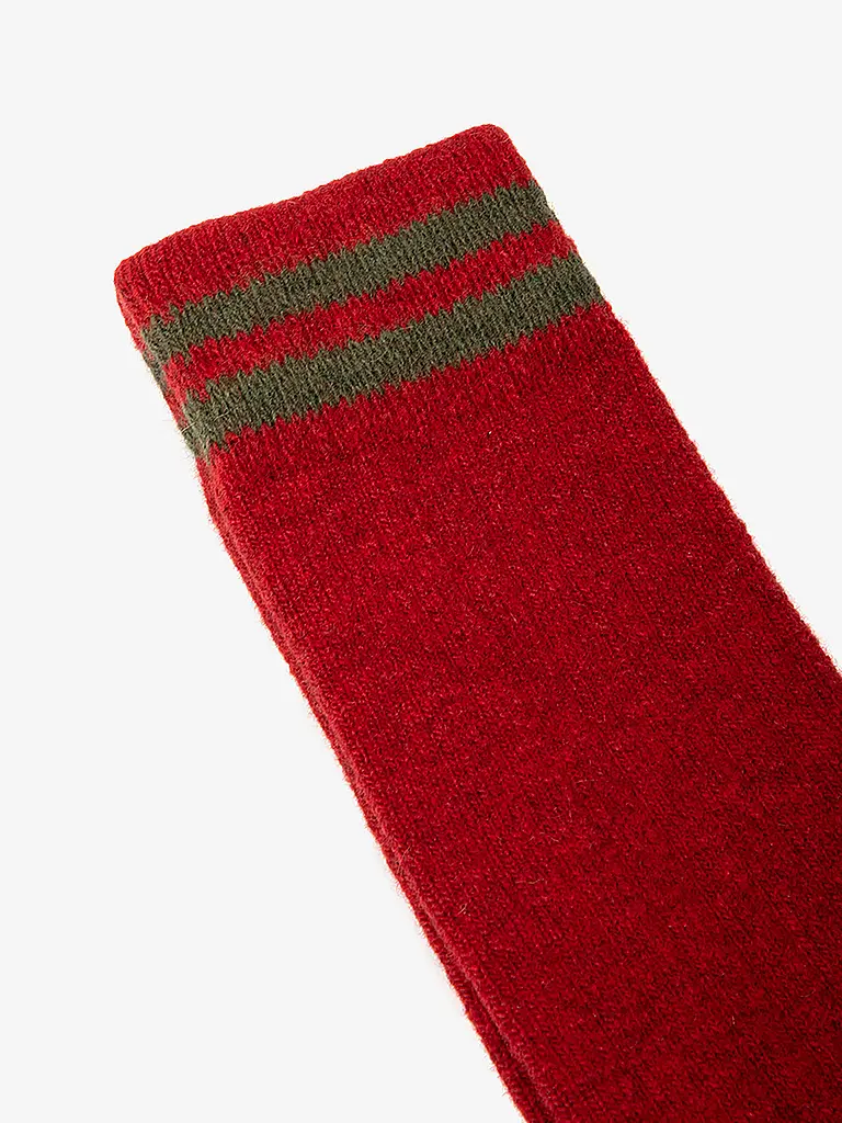 ECOALF | Chaussettes MOUNTAIN rouge foncé | 