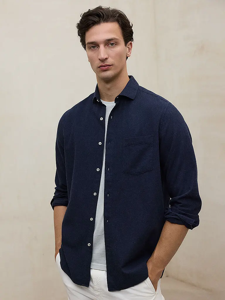 ECOALF | Chemise coupe droite | blau