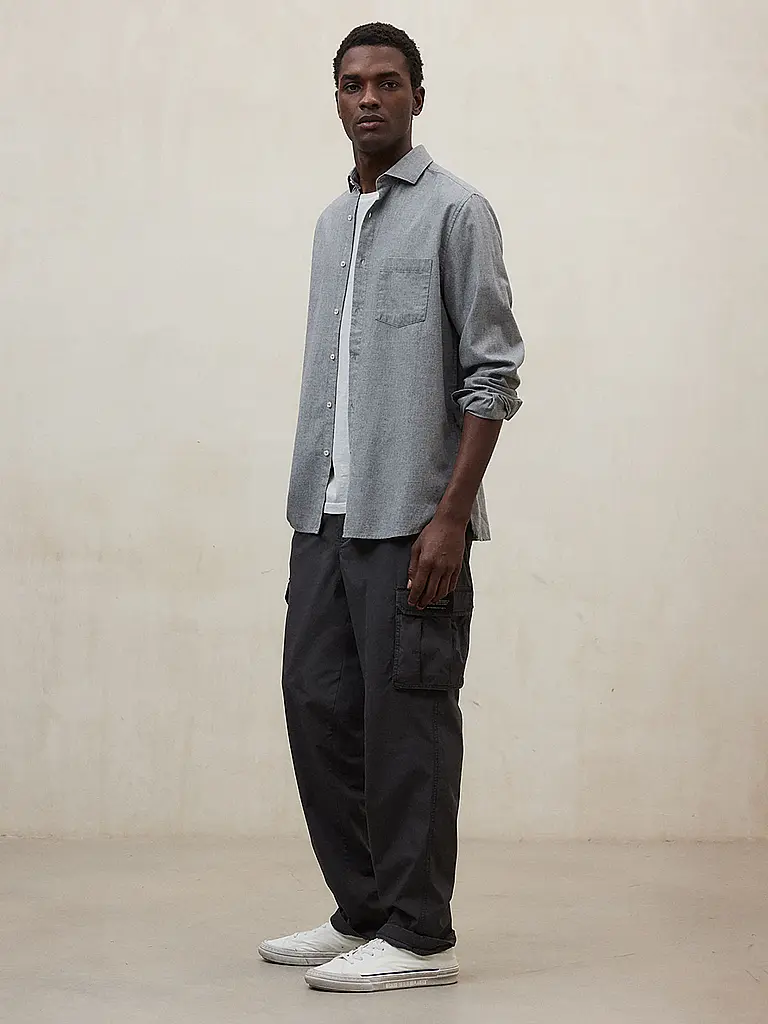 ECOALF | Chemise coupe regular | grau