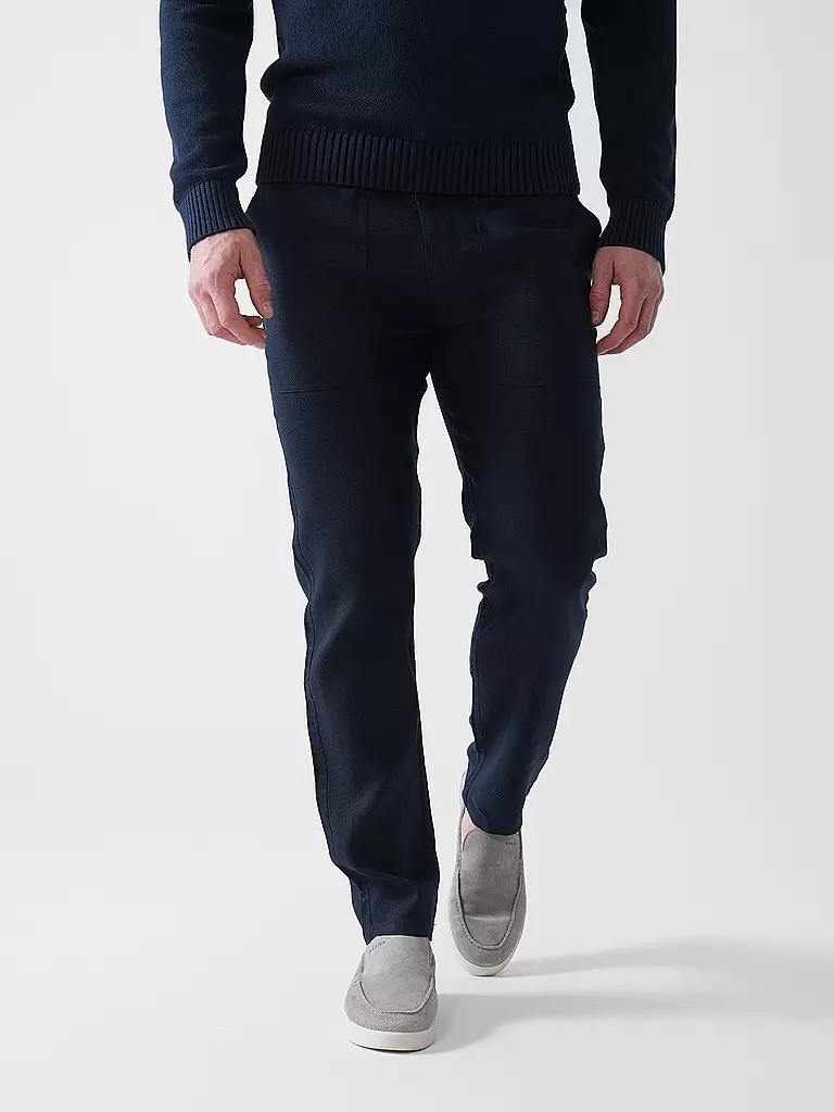 ECOALF | Leinenhose ETHICALF | dunkelblau