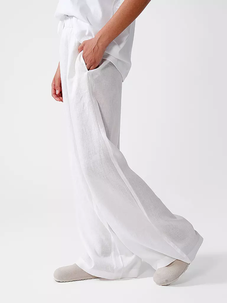 ECOALF | Pantalon en lin MOSSIALF | weiss