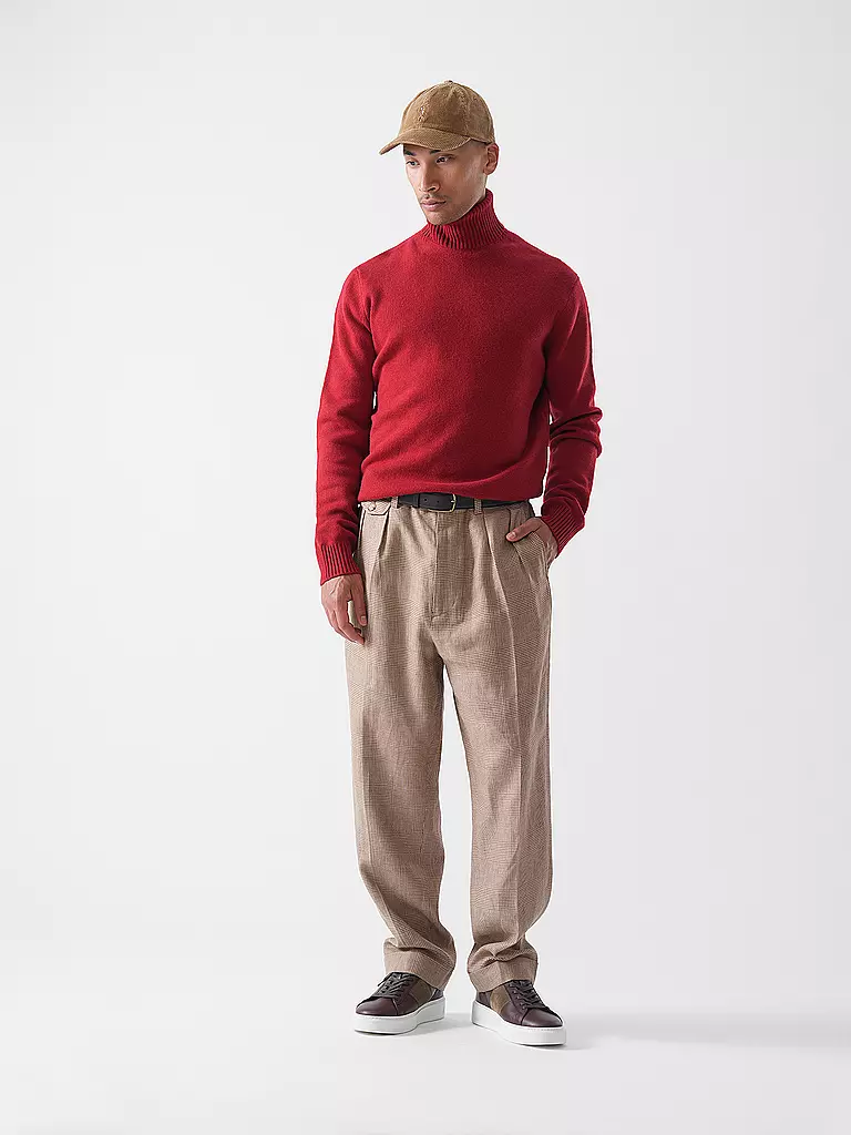 ECOALF | Pull à col roulé | dunkelrot