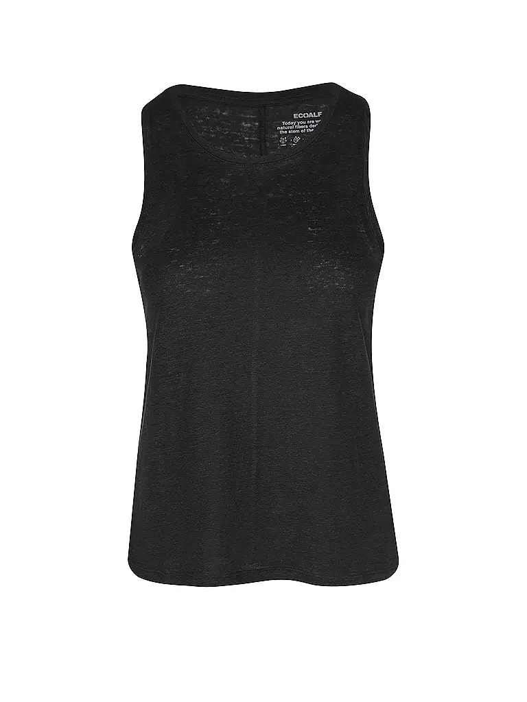 ECOALF | Top en lin HALDENALF | schwarz
