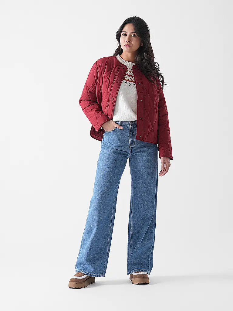 ECOALF | Veste matelassée légère MUSA ONION | dunkelrot