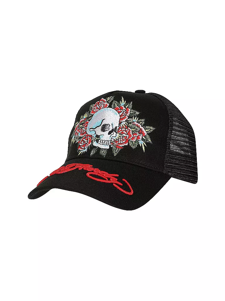 ED HARDY | Kappe SKULL-ROSE | Noir
