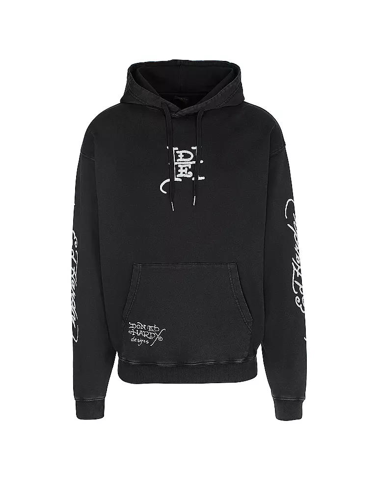 ED HARDY | Kapuzensweater - Hoodie LOVE DIES HARD  | Noir