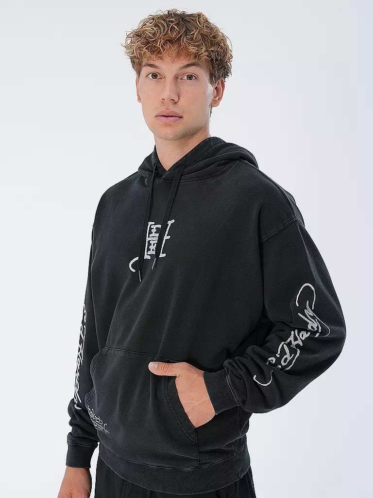 ED HARDY | Kapuzensweater - Hoodie LOVE DIES HARD  | Noir