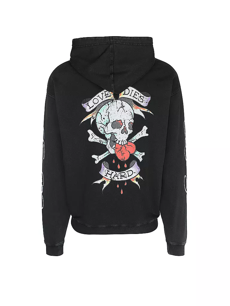 ED HARDY | Kapuzensweater - Hoodie LOVE DIES HARD  | Noir