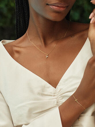 EDBLAD | Collier SPIRIT CROSS Or