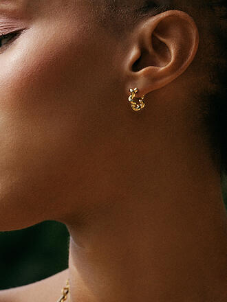 EDBLAD | Boucles d'oreilles SPIRAL HOOPS Small Gold