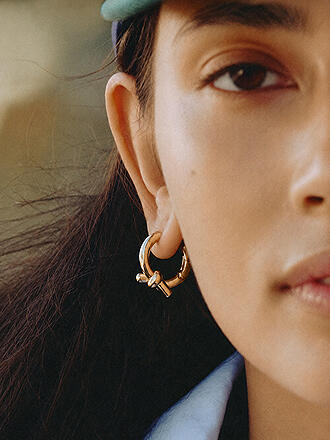 EDBLAD | Boucles d'oreilles NOVEL KNOT HOOPS Or