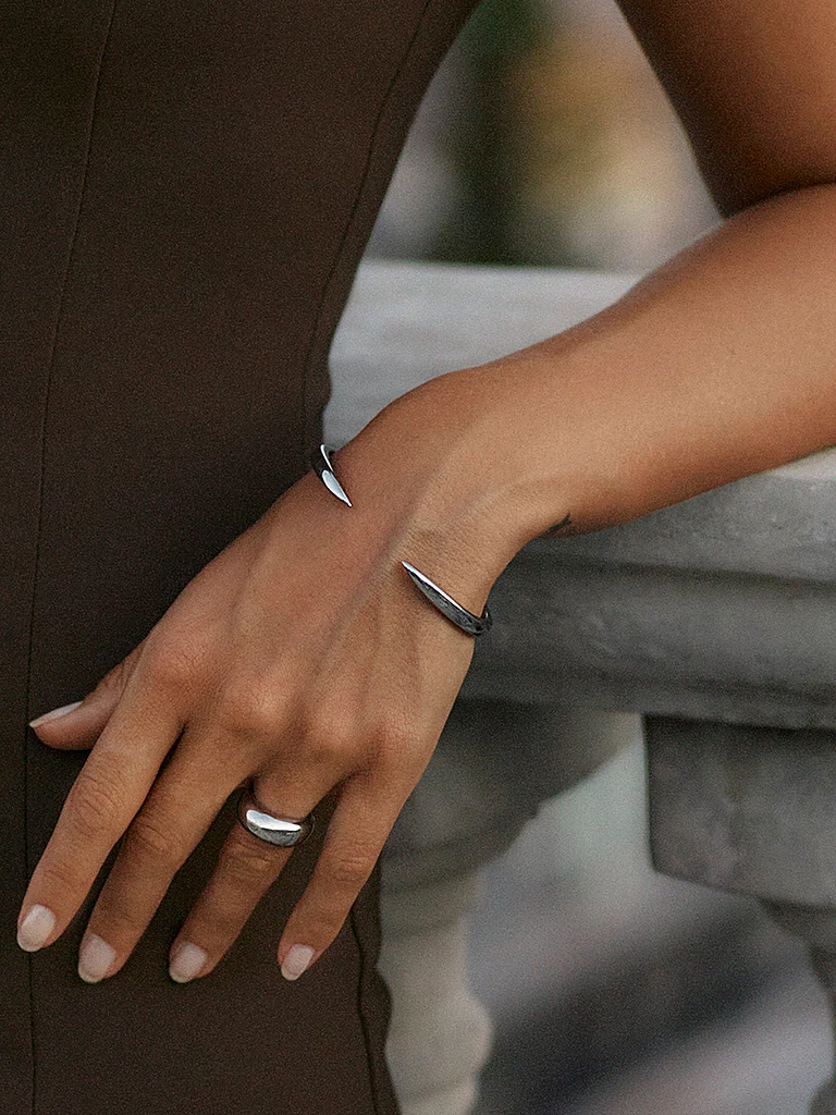Edblad Crest Bangle Bracelet Steel Silver 4