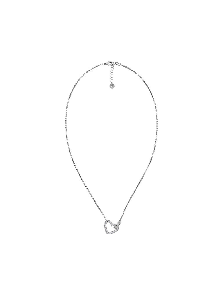 Collier ETERNAL HEART NECKLACE Steel argent