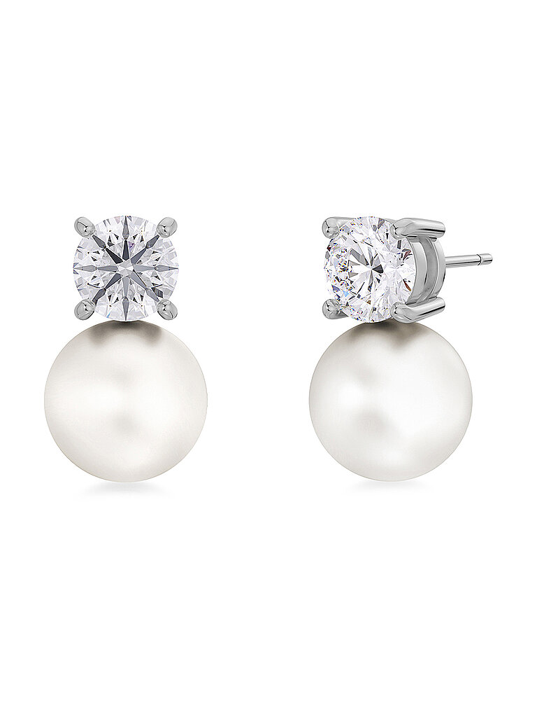 Boucles d'oreilles LUNA STUDS Large Steel argent