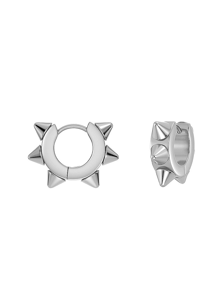Boucles d'oreilles PEAK HOOPS ICON Small Steel argent
