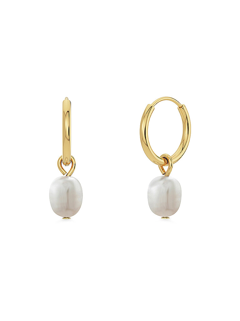 Boucles d'oreilles PERLA HOOPS Or or