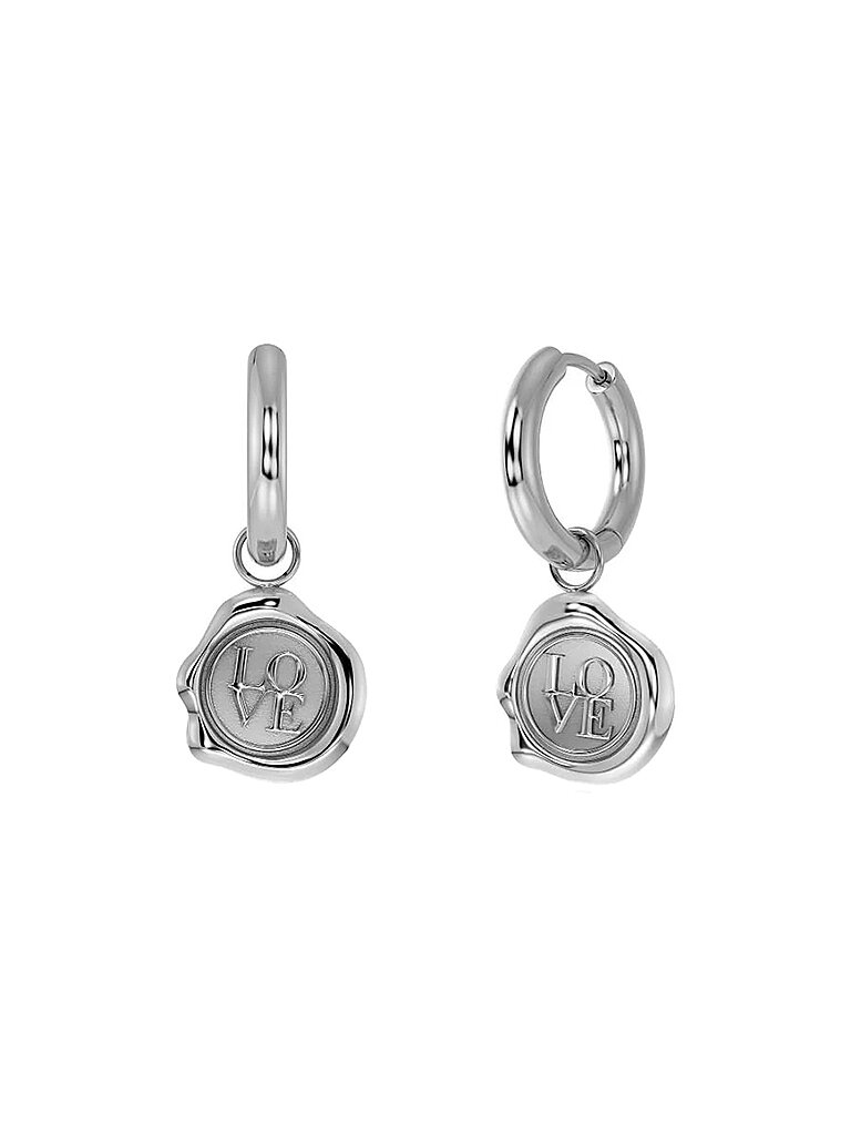 EDBLAD Boucles d'oreilles Holly Hoops Steel argent