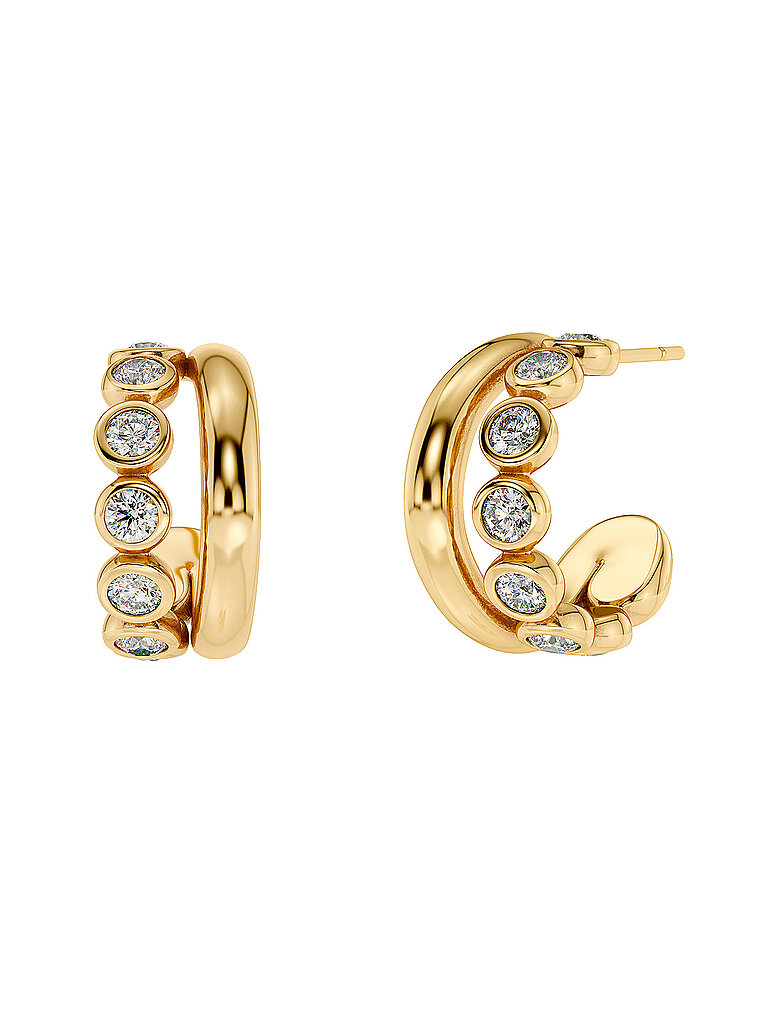 Boucles d'oreilles GRACE Large gold or