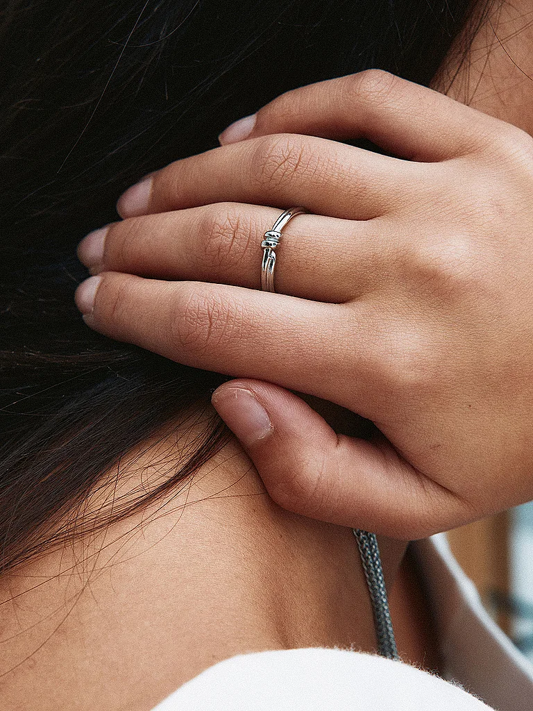 Edblad Bague Swivel Acier Argent S 4
