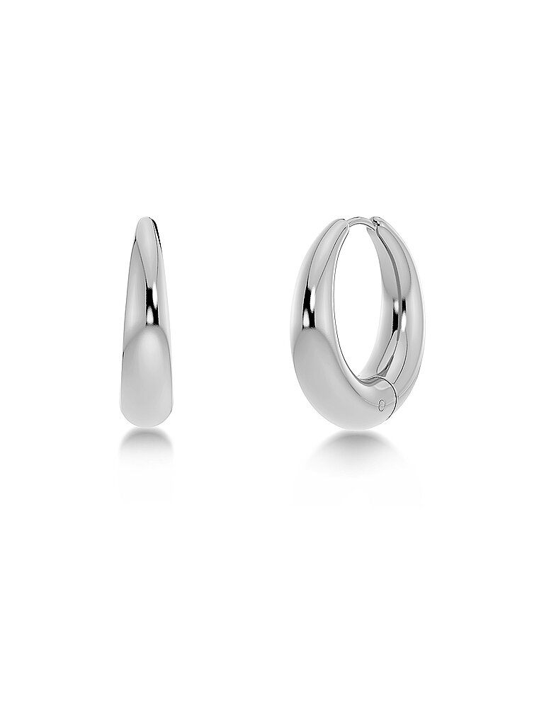 Boucles d'oreilles FURO Large Steel argent