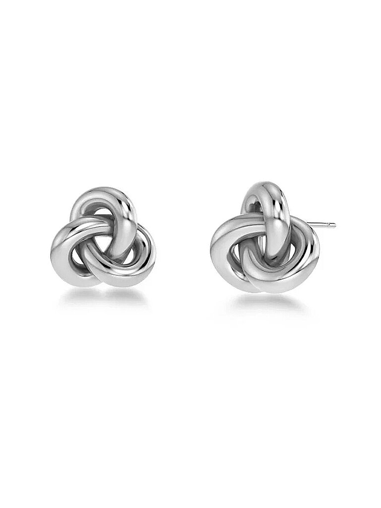 Puces d'oreilles INFINITY KNOT Small Steel argent