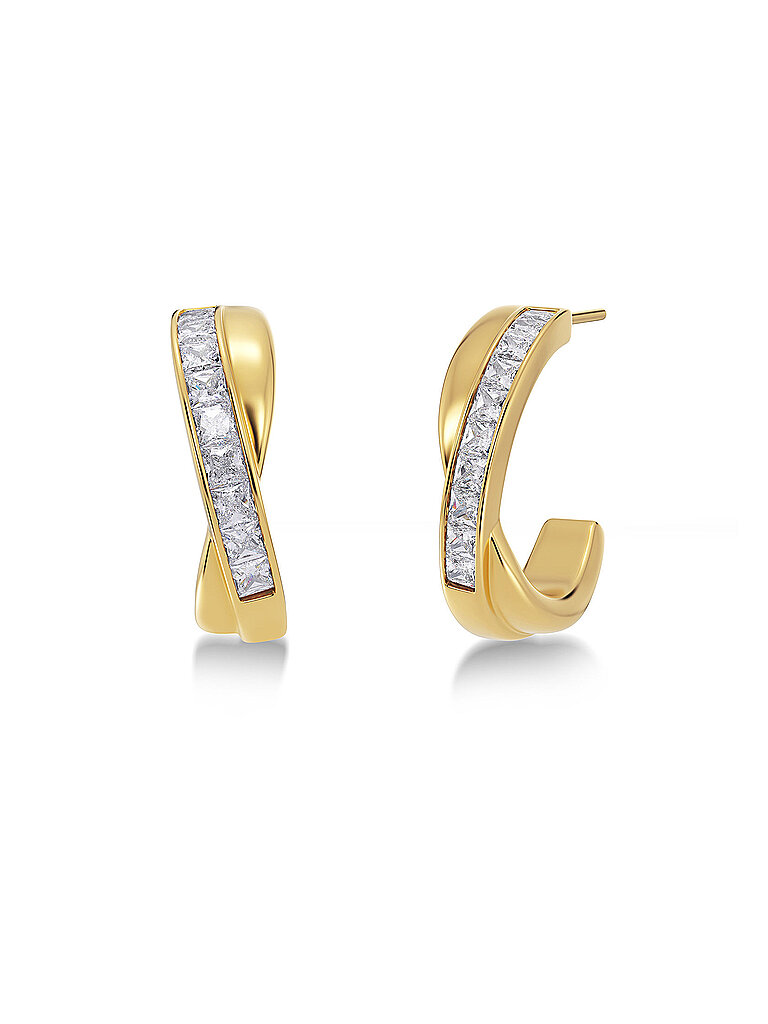 Boucles d'oreilles ANDORRA CREOLES DUO Large Gold or