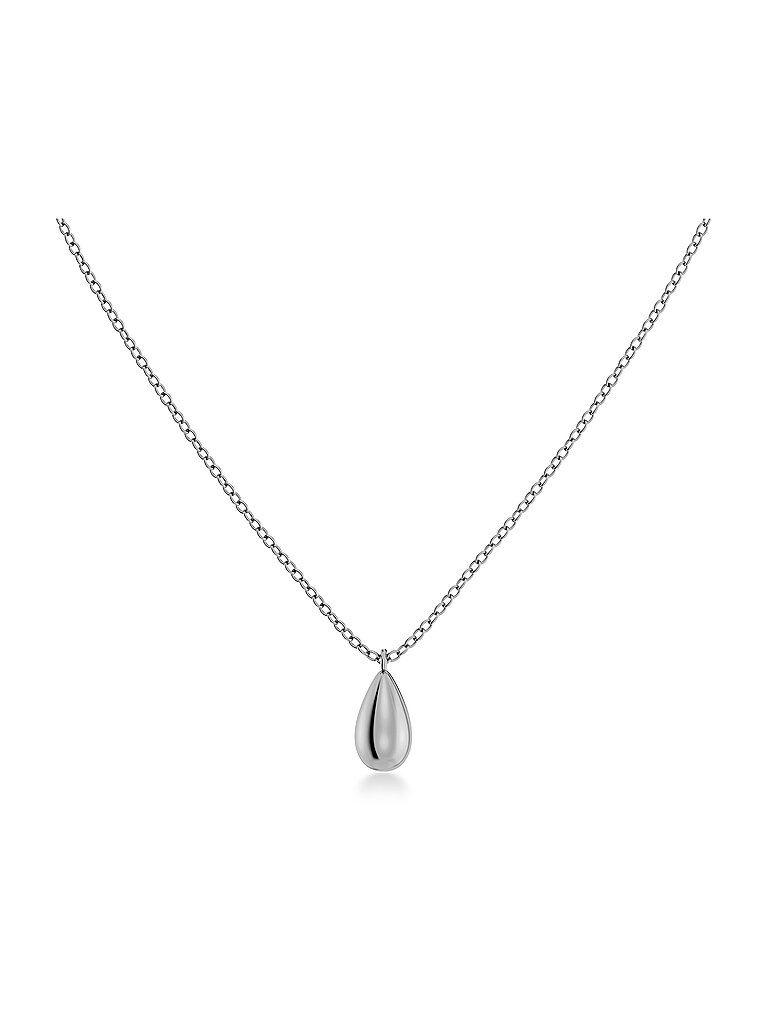 Mini-collier DROP Steel argent