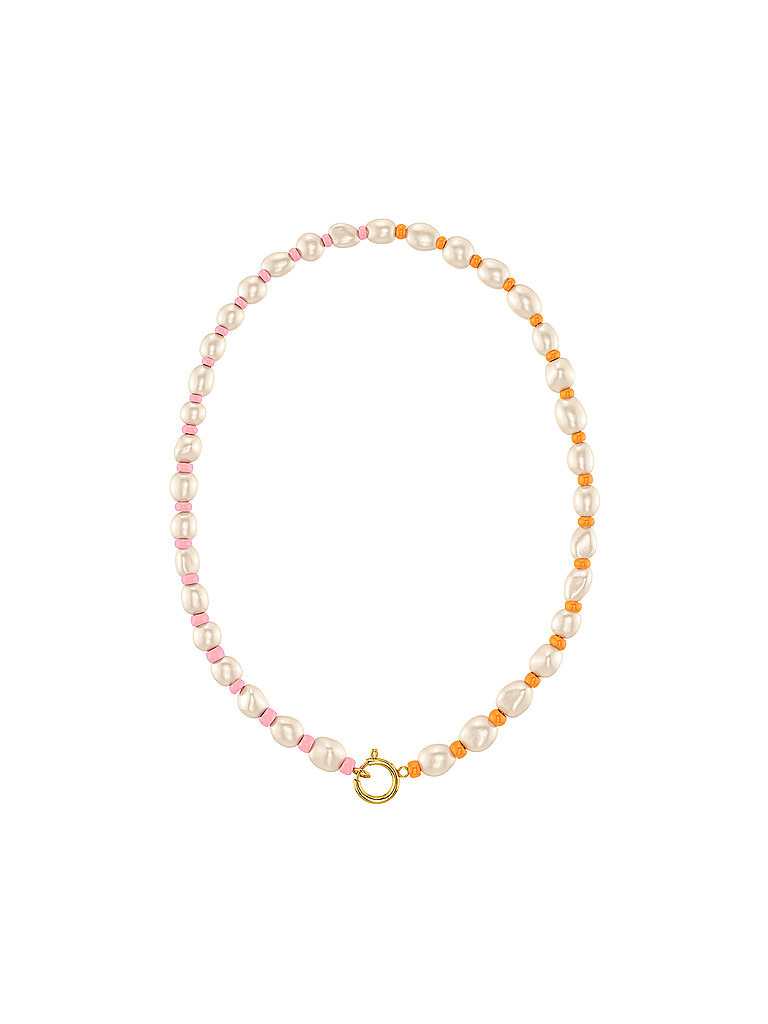 Collier VOYAGE Rose Orange Or or