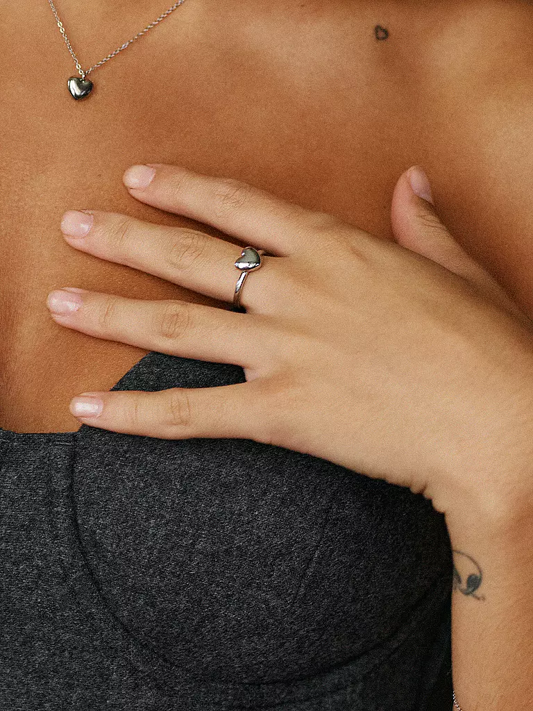 EDBLAD | Bague BARLEY Steel | Argent