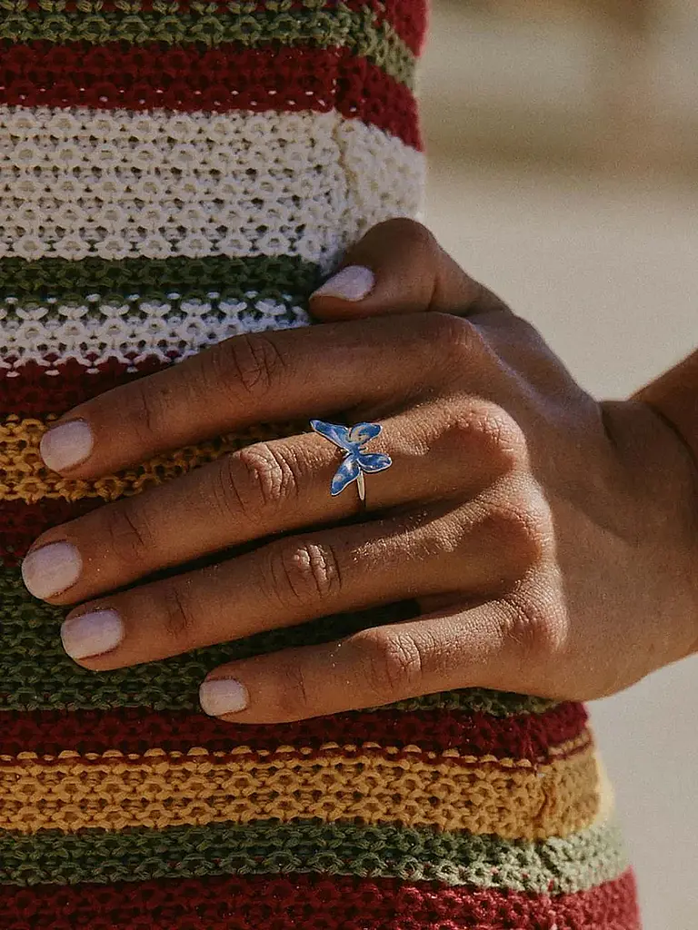 EDBLAD | Bague BUTTERFLY RING Steel | Argent