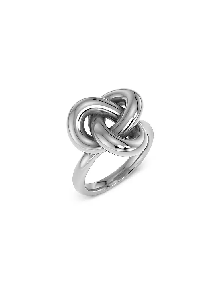EDBLAD | Bague INFINITY KNOT RING Large Steel | Argent