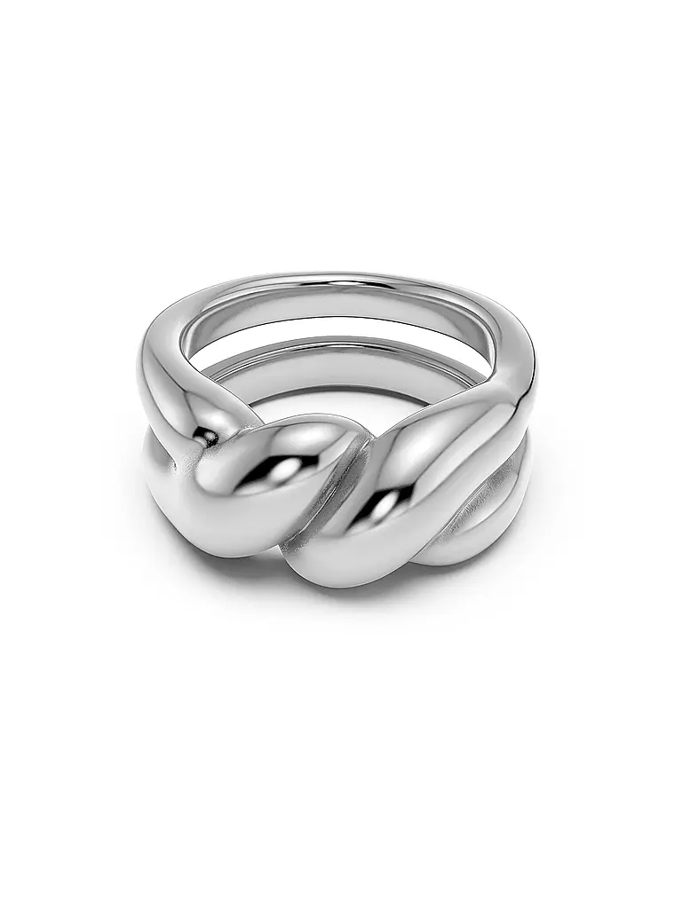 EDBLAD | Bague TWIST Acier | Argent